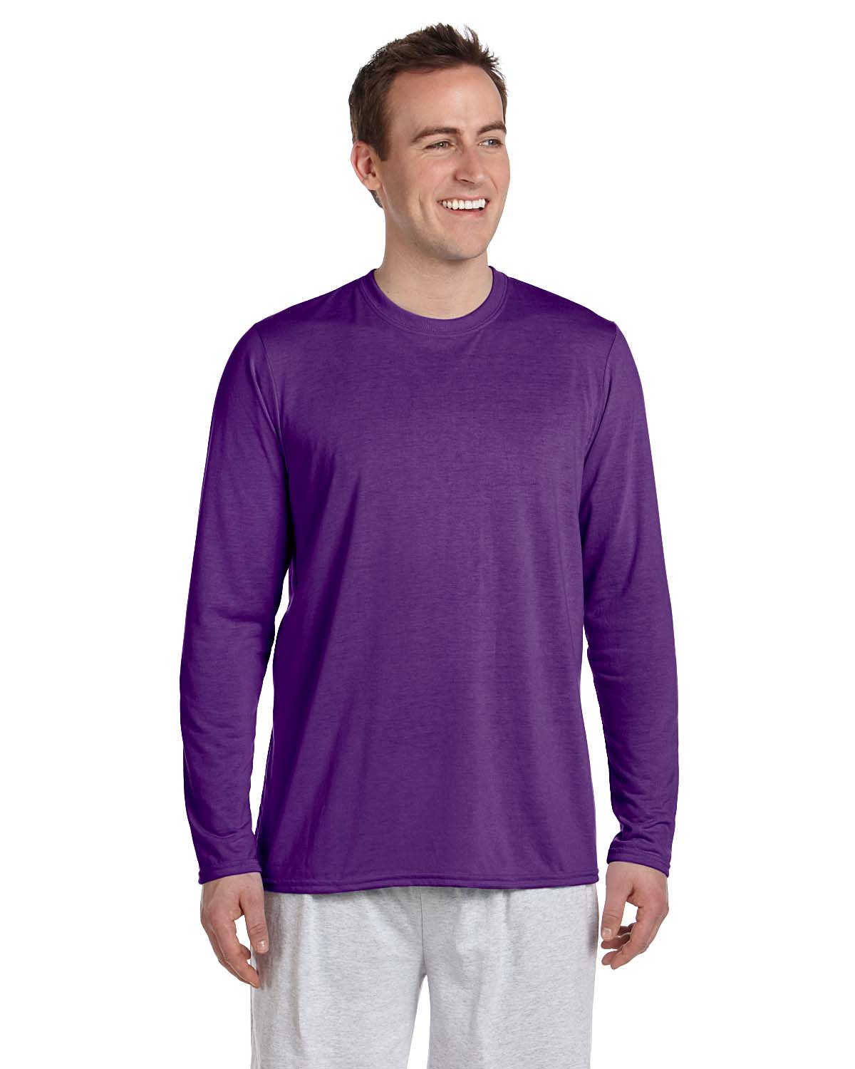 Gildan Performance 100% Polyester 4.5 oz. Long Sleeve T-Shirt G424 | eBay