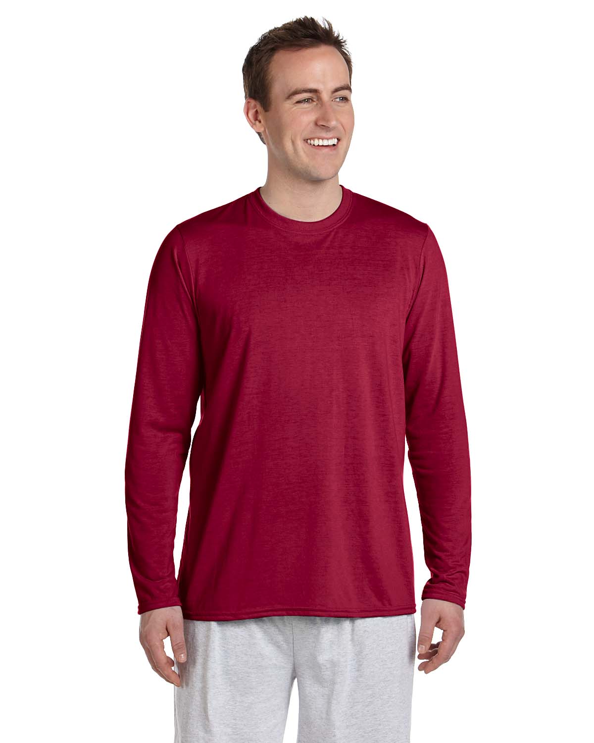 Gildan Performance 100% Polyester 4.5 oz. Long Sleeve T-Shirt G424 | eBay