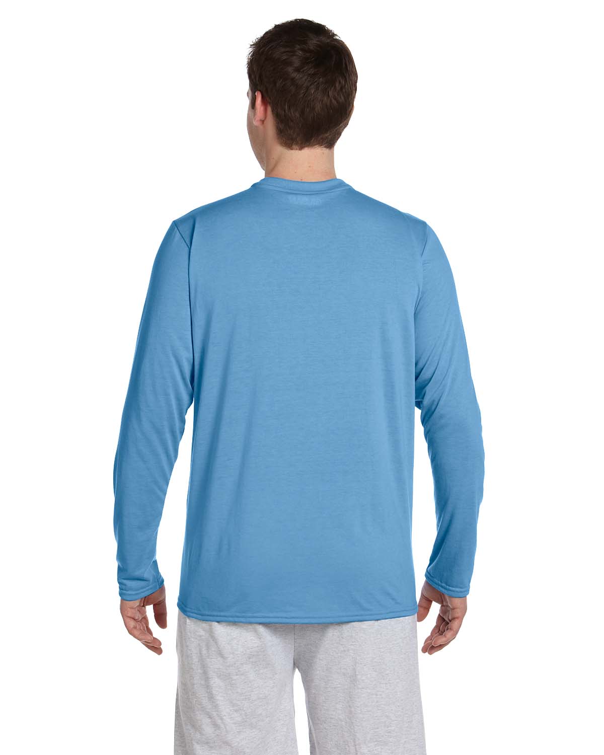Gildan Mens Long Sleeve T-Shirt Performance 100% Polyester 4.5 oz G424 |  eBay