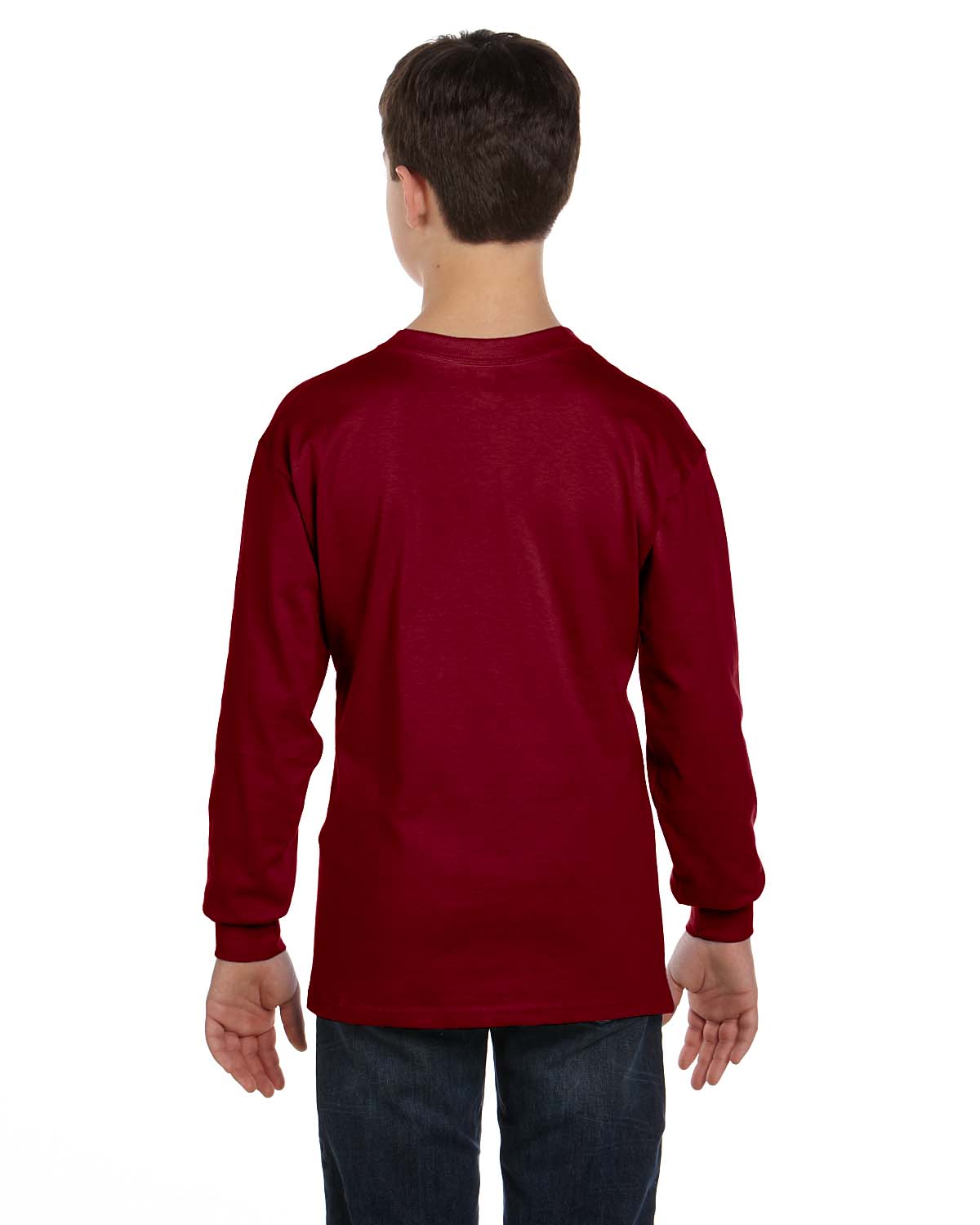 Gildan Youth T-Shirt Long Sleeve Heavy Cotton 5.3 oz XS-XL G540B - Picture 15 of 34