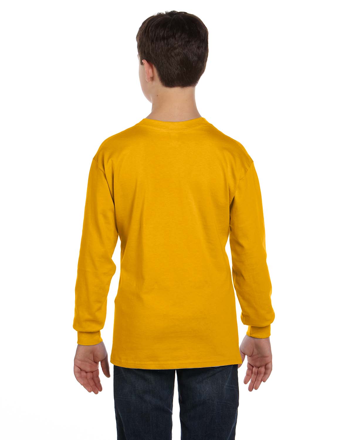 Gildan Youth T-Shirt Long Sleeve Heavy Cotton 5.3 oz XS-XL G540B - Picture 18 of 34