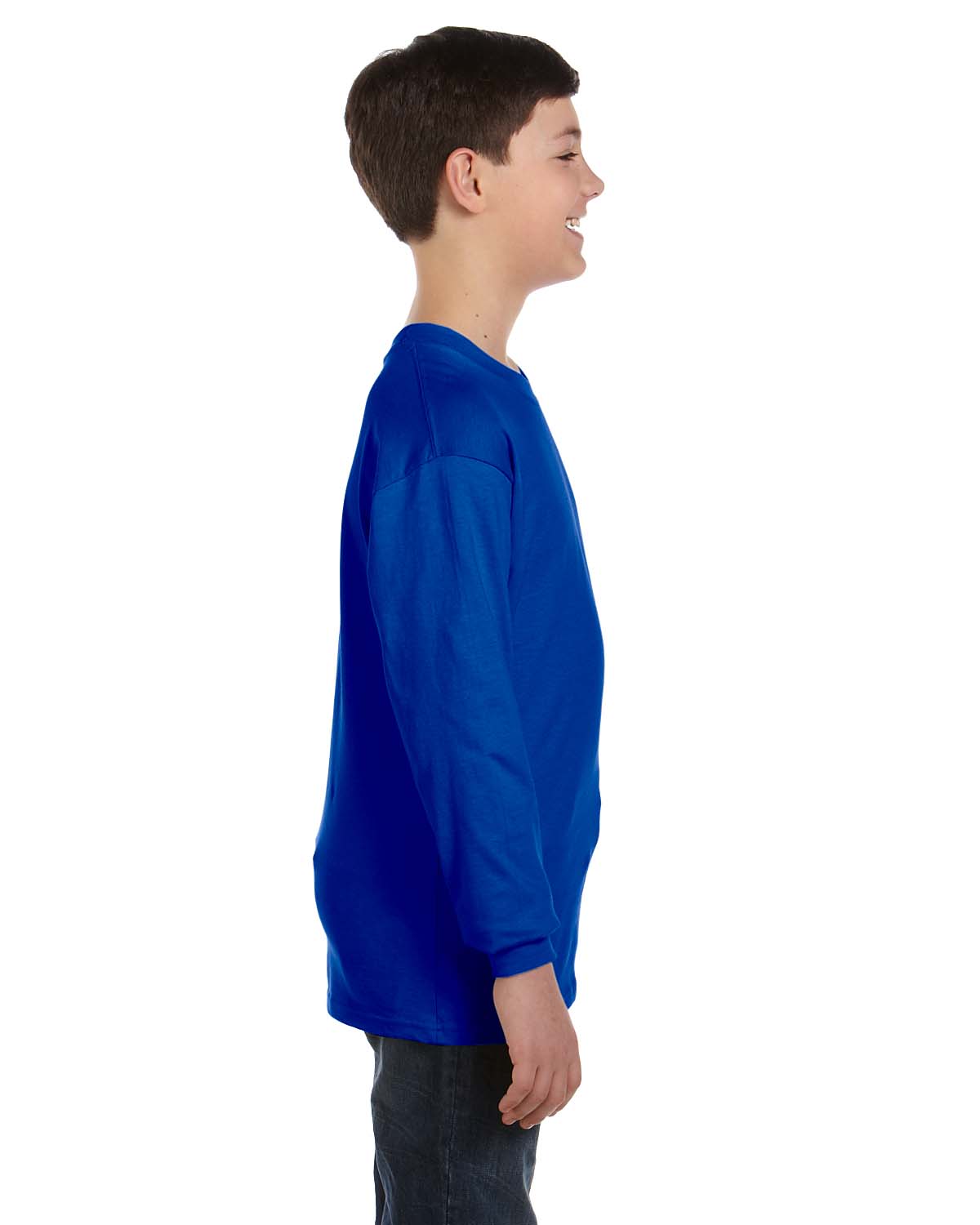Gildan Youth T-Shirt Long Sleeve Heavy Cotton 5.3 oz XS-XL G540B - Picture 31 of 34