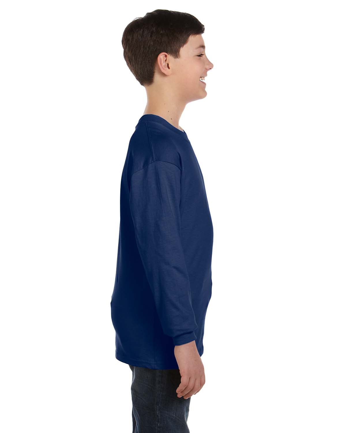 Gildan Youth T-Shirt Long Sleeve Heavy Cotton 5.3 oz XS-XL G540B - Picture 25 of 34