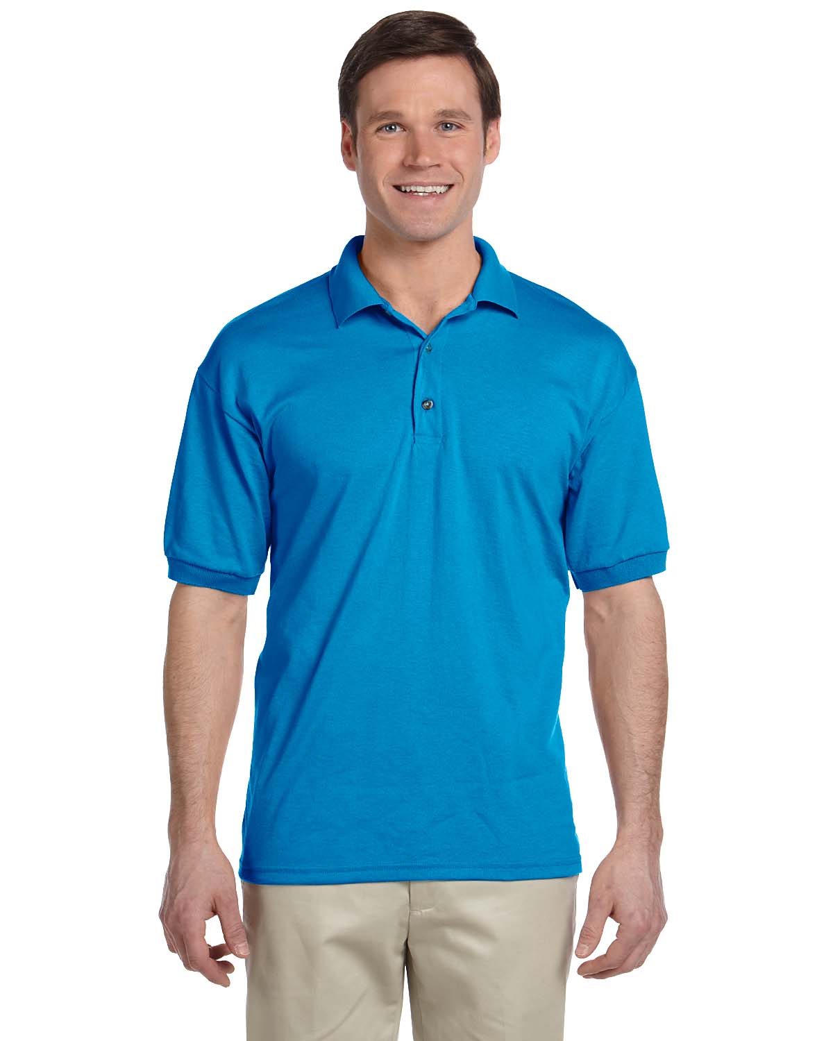 Gildan Mens Polo Shirt Moisture Wicking DryBlend Jersey S-XL G880 - Picture 41 of 58
