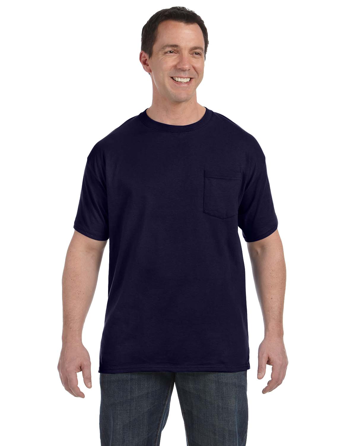 NEW Hanes Heavy 6.1 oz Tagless ComfortSoft Cotton S-XL Pocket T-Shirt R ...