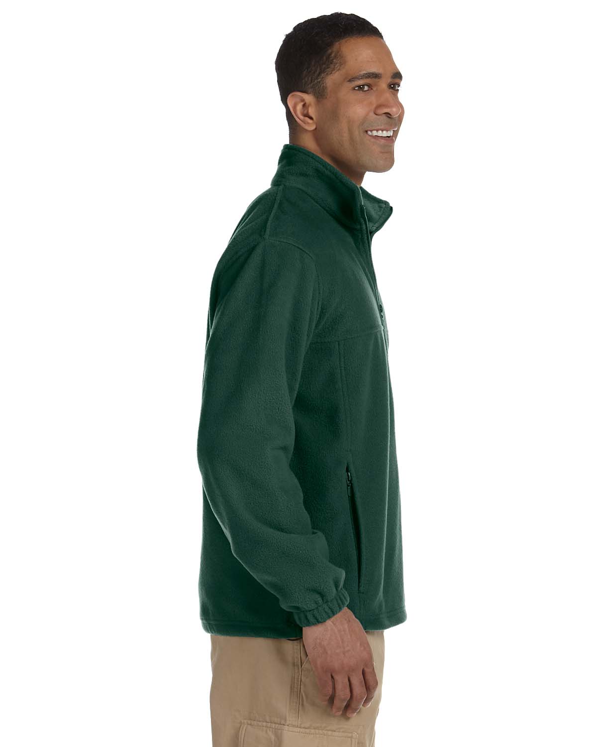 Harriton Jacket Men's 8 oz Full-Zip Fleece Solid BIG SIZES 2X-6XL B ...